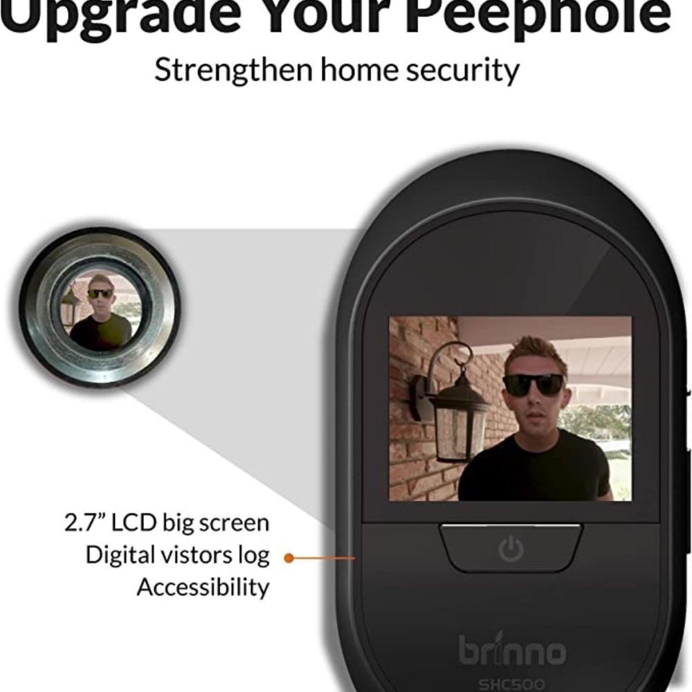 Brinno Peephole Camera Home SHC500 Manual Operation Security Long-Lasting Batter